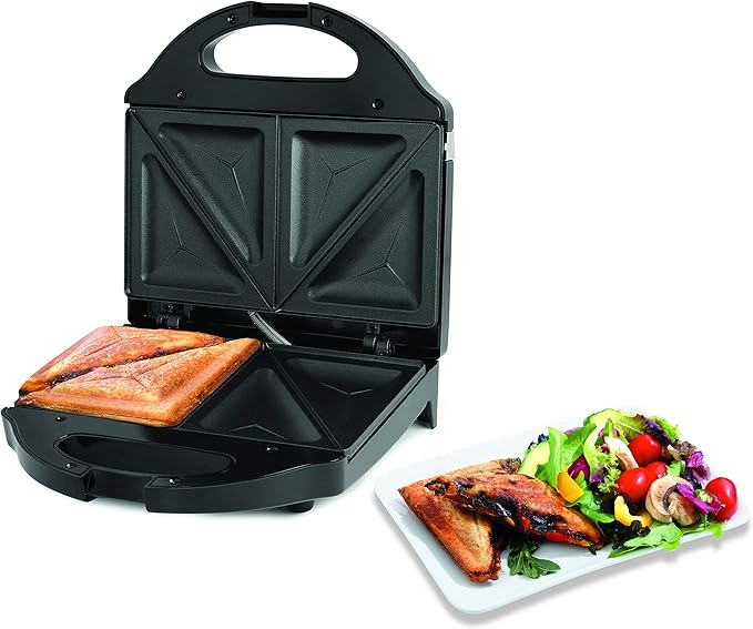 Salton SM1068BK Pocket, Black Sandwich Maker