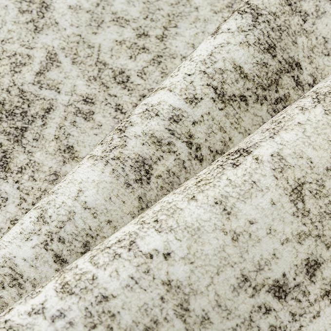 9x12 Area Rug Washable Vintage Neutral Living Room Carpet Large Indoor Non Slip Taupe Bedroom Distressed Low Pile Retro Accent Throw Rug for Dining Room