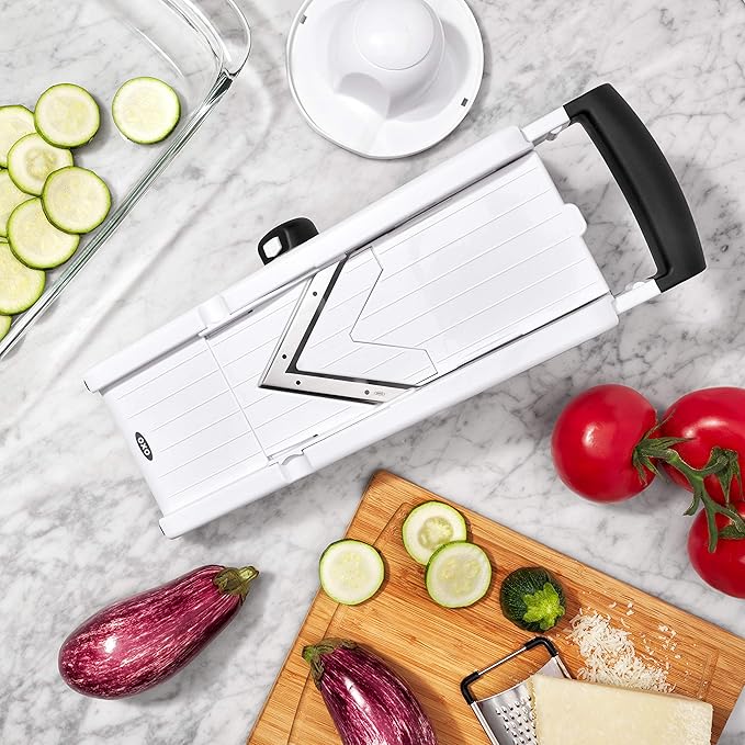 OXO Good Grips V-Blade Mandoline Slicer, White (1155700)