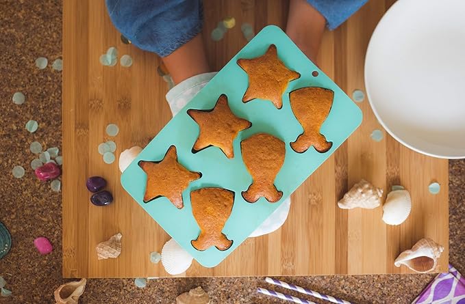 Handstand Kitchen Under the Sea 15-piece Ultimate Mermaid and Sea Life Baking Party with Recipes