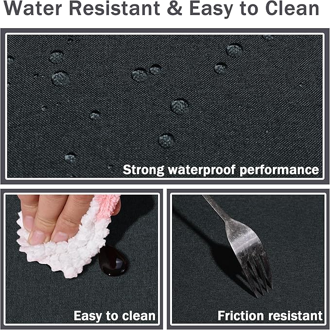 HX&OD Rectangular Tablecloth Cationic Fabric Waterproof Stain Resistant Wrinkle-Resistant for Home/Decoration/Party/Buffet/Wedding/Dining Room/Camping