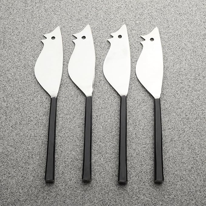 INOX artisans Jason Ratoncito Cheese Spreader/Knife 4 Pc. Set