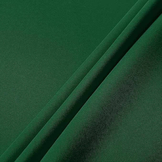 sancua Round Tablecloth - 80 Inch - Water Resistant Spill Proof Washable Polyester Table Cloth Decorative Fabric Table Cover for Dining Tables, Buffet Parties and Camping, Hunter Green