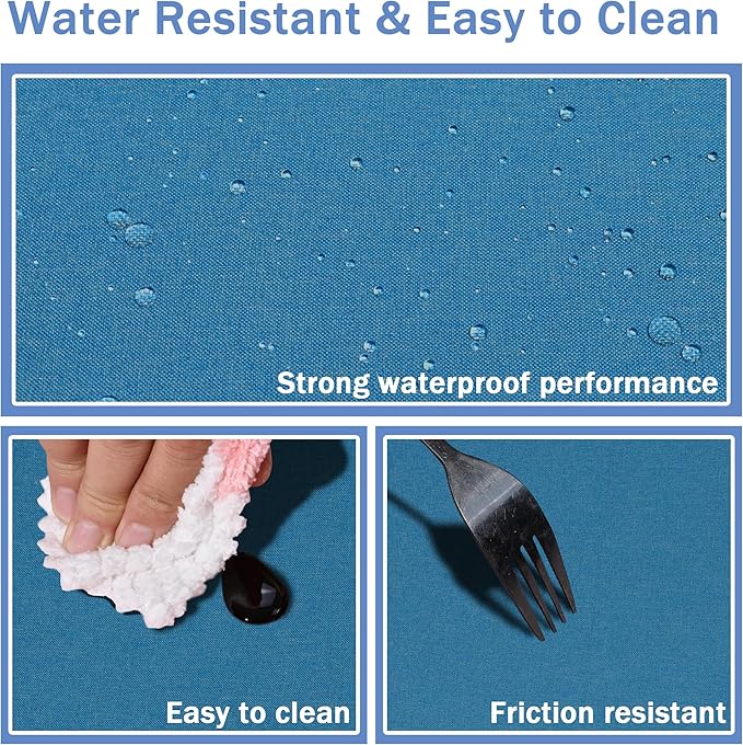 HX&OD Rectangular Tablecloth Cationic Fabric Waterproof Stain Resistant Wrinkle-Resistant for Home/Decoration/Party/Buffet/Wedding/Dining Room/Camping