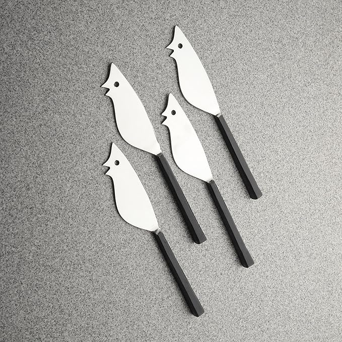 INOX artisans Jason Ratoncito Cheese Spreader/Knife 4 Pc. Set