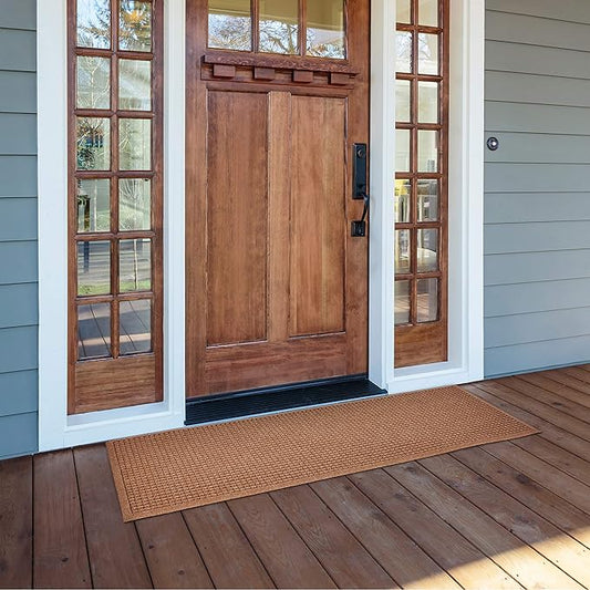 Hudson Exchange (22"x60", Medium Brown) Waterhog Fashion Runner Floor Mat