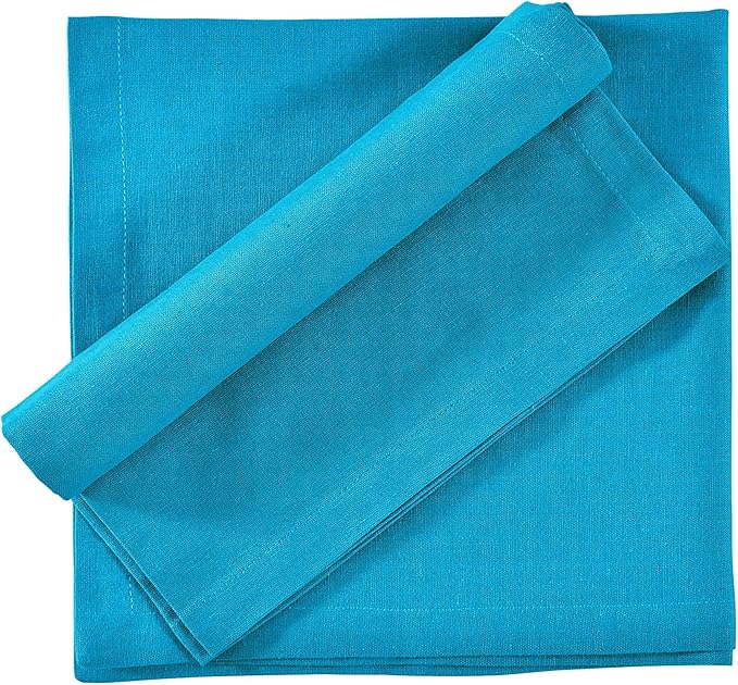 Fingercraft Multicolor Cloth Napkins - Set of 12 Pure Cotton Everyday Lunch Dinner Napkin - Holiday Birthday Party Gift - Soft Washable Absorbent Reusable Napkin Christmas Cloth Napkins Multi Pack
