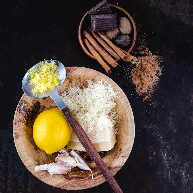 Microplane Kitchen Grater Fine with a Stainless-Steel Blade - Made in USA, for Parmesan, Citrus Fruits, Garlic, Chili and Hard Spices from The Black Sheep Series