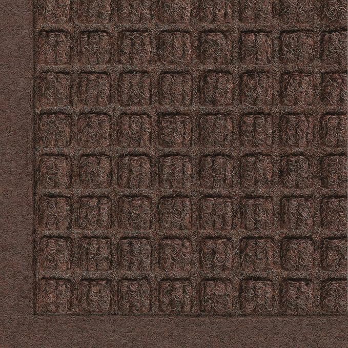 Hudson Exchange (22"x60", Dark Brown) Waterhog Fashion Runner Floor Mat