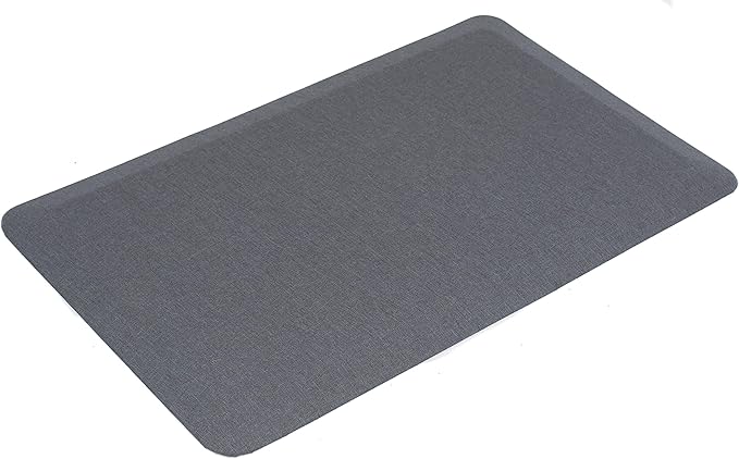 Internet's Best 32-Inch-by-20.5-Inch Anti Fatigue Cushioned Non-Slip Ergonomic Waterproof Floor Mat, Grey