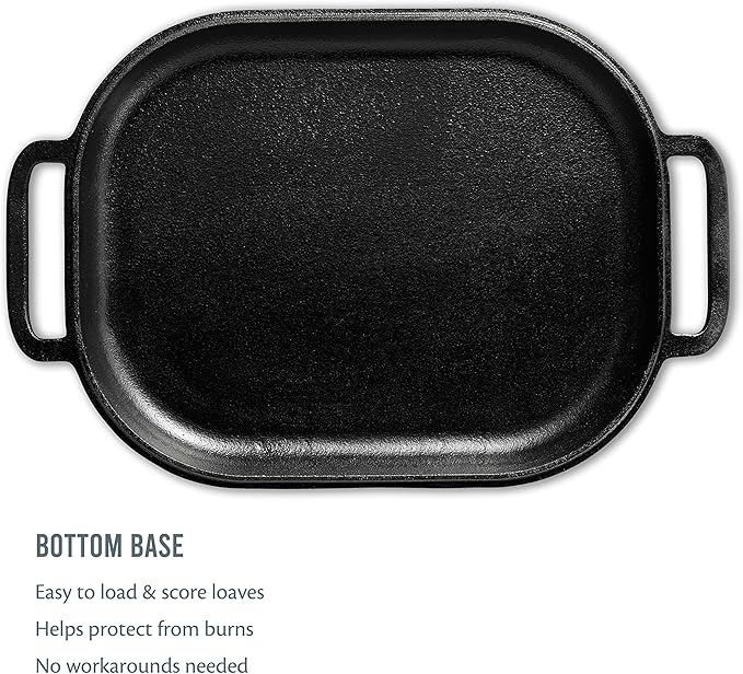 Challenger Bread Pan Cast Iron Sourdough Dutch Oven with Lid & Care Kit for Artisan Sourdough and Homemade Bread Baking - Made in USA