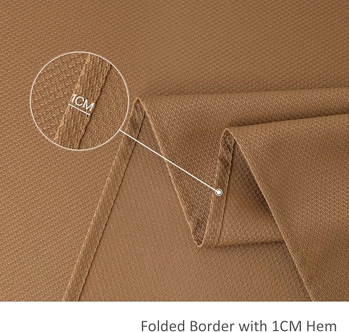 maxmill Fall Tablecloth Waterproof Spillproof Wrinkle Resistant Soft Textured Table Cloth for Harvest Thanksgiving Dinner and Party Indoor and Outdoor Use,Rectangle 52 x 70 Inch, Amber Bronze