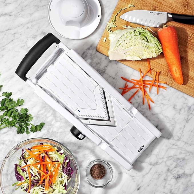 OXO Good Grips V-Blade Mandoline Slicer, White (1155700)