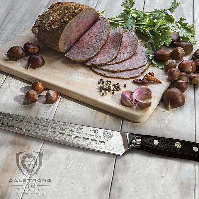 Dalstrong Ultimate Slicer Sujihiki Knife - 10.5 inch - Shogun Series ELITE - The Tokugawa - Damascus Slicing Knife - AUS-10V Japanese Super Steel Kitchen Slicer Saya - Kitchen Knife - Sheath Included