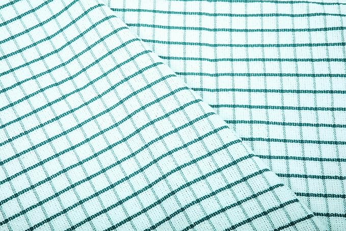 AMOUR INFINI Kitchen Towels Set of 4 - Highly Absorbent, Super Soft Terry Cotton 20x28 Inch Dish Towels with Hanging Loop - Hand & Tea Towels for Cleaning & Drying Dishes (Teal)