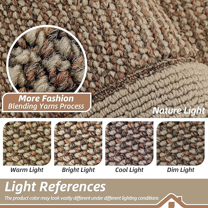 BEQHAUSE Kitchen Runner Rugs 24"x60", Kitchen Rugs Non-Slip Kitchen Mats for Floor, Absorbent and Stain Resistant Kitchen Mats, Machine Washable Rug for Kitchen, Hallway, Laundry & Sink, Taupe