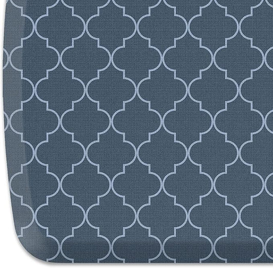 GelPro Elite Premier Anti-Fatigue Kitchen Comfort Floor Mat, 20x48, Trellis Deep Sea Stain Resistant Surface with Therapeutic Gel and Energy-Return Foam for Health & Wellness