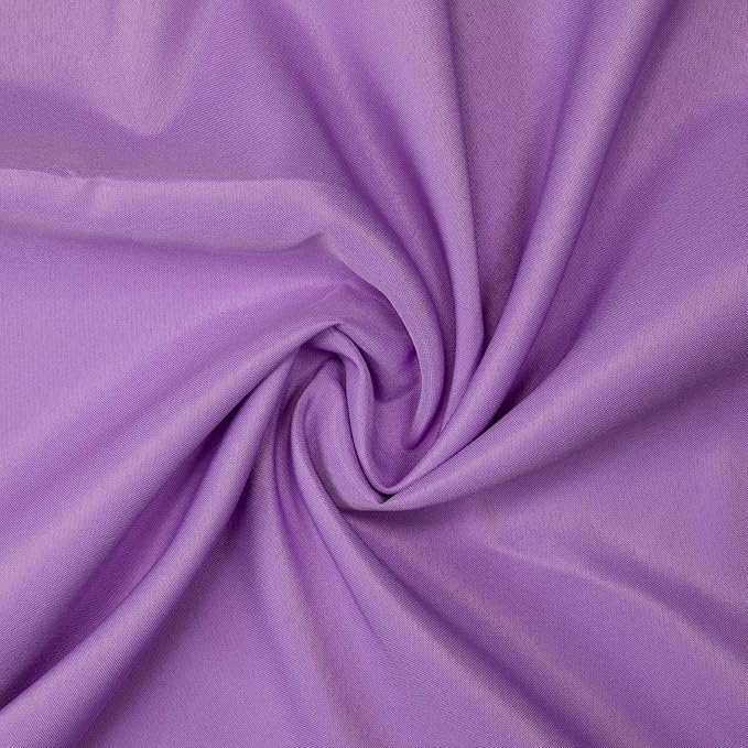 Gee Di Moda Round Tablecloth - 70 Inch Lavender Round Table Cloth for 24 to 48 Inch Round Tables - Heavy Duty Washable Fabric - for Buffet Table, Holiday Party, Dinner, Wedding & Baby Shower