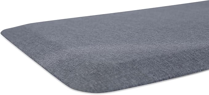 Internet's Best 32-Inch-by-20.5-Inch Anti Fatigue Cushioned Non-Slip Ergonomic Waterproof Floor Mat, Grey