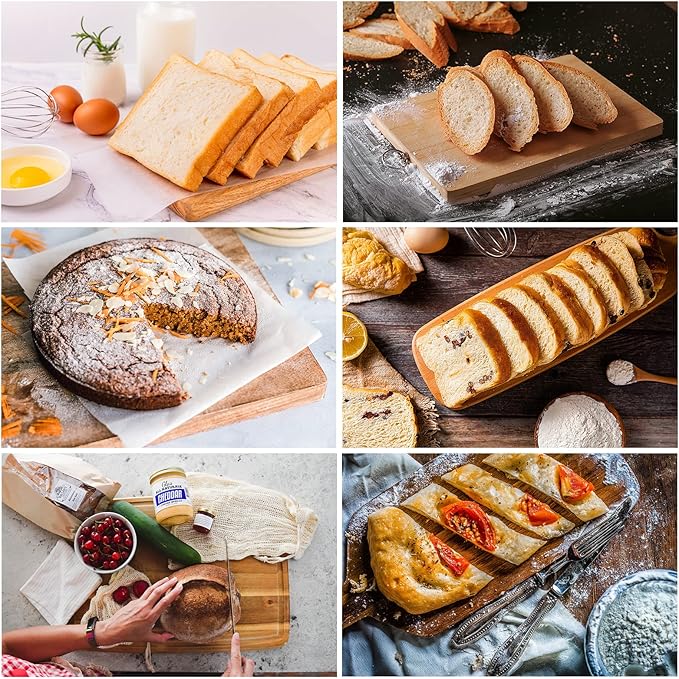 18.1-inch Bread Knife for Homemade Bread, Long Serrated Knife Stainless Steel Loaf Cutter for Cakes, Sandwiches