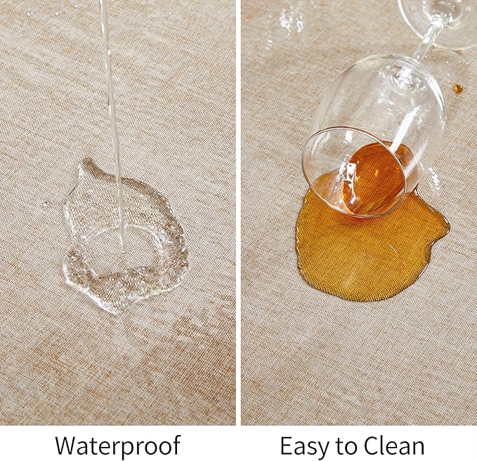 Clear Plastic Tablecloth Rectangle Vinyl Transparent PVC Table Cloth 100% Waterproof Oil-Proof Stain Resistant Wipeable Table Protector Cover for Dinning Table, 54 x 120 Inch.