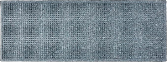 Hudson Exchange (22"x60", Bluestone) Waterhog Fashion Runner Floor Mat