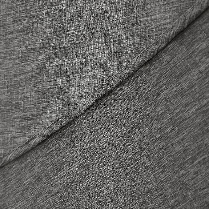 Waterproof Round Tablecloth for Round Dining Table, Decorative Rustic Soft Wipeable Table Cloths Cover Indoor Outdoor Use for Holiday,Wedding, Kitchen (70 Inch,Round (4-6 Seats),Dark Grey)