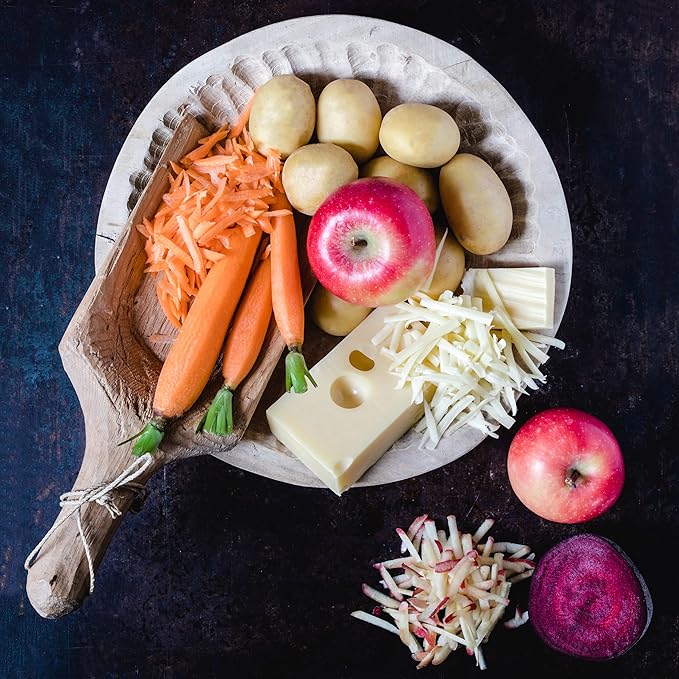 Microplane Kitchen Grater Extra Coarse with a Stainless-Steel Blade - Made in USA, for Cheese, Potato, Zucchini, Carrot, Apple & Cabbage from The Black Sheep Series