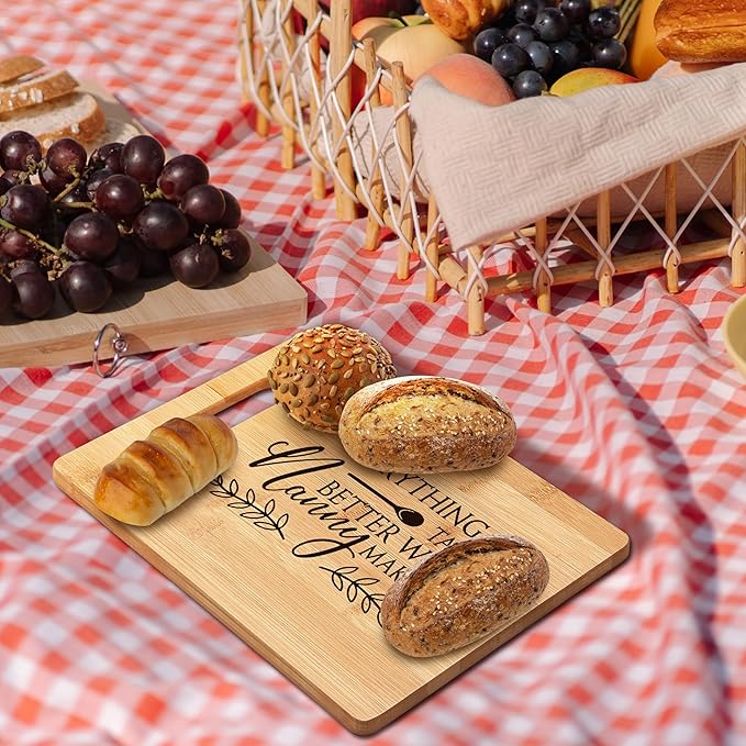 FONDCANYON Nanny Gifts - Bamboo Cutting Board Kitchen Decor, Perfect for Nanny's Christmas, Birthday, or Mother's Day