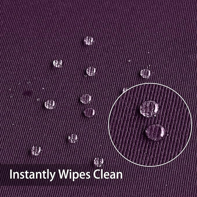 Obstal 210GSM Rectangle Table Cloth - Heavy Duty Water Resistance Microfiber Tablecloth, Decorative Fabric Table Cover for Outdoor and Indoor Use (Purple, 60 x 84 Inch)