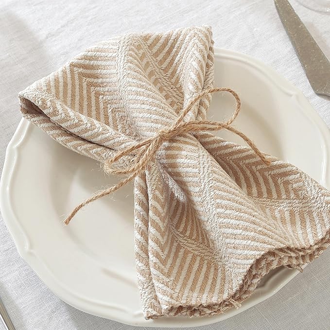 Cloth Napkins Set of 6 Reusable Bohemian,UWWGKK 17x17 Inch Napkins Cloth Washable for Dinner, Restaurant,Wedding,Hotel