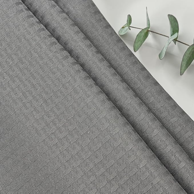 maxmill Square Tablecloth Weaved Texture Stain Resistant Waterproof Wrinkle Free Soft Table Cloth, Decorative Fabric Table Cover for Dining Room Dinner and Parties, 52 x 52 Inch, Charcoal Gray