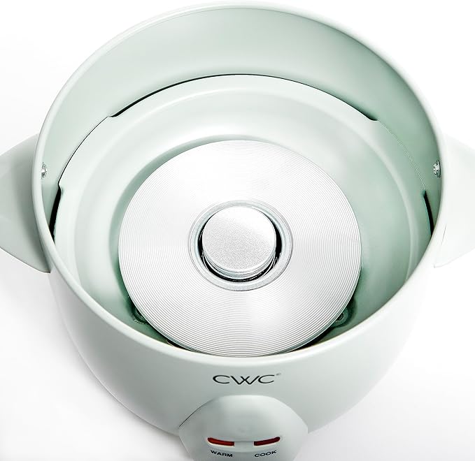 COOK WITH COLOR 6 Cup Rice Cooker 300W - Effortless Cooking and Perfectly, Cooks 3 Cups of Raw Rice for 6 Cups of Cooked Rice, Sage