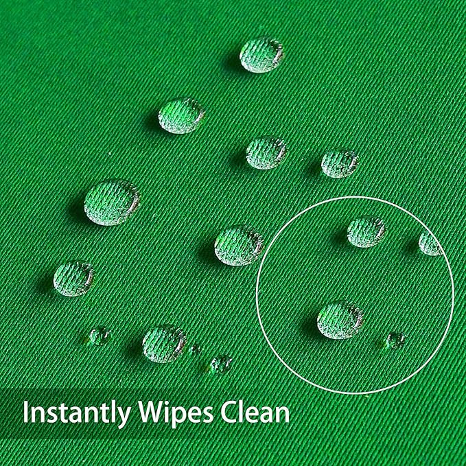 Obstal 210GSM Square Green Table Cloth, Christmas Decorations Waterproof Tablecloth, Table Cover Protector for Holiday Party Use (Green,54 x 54 Inch)