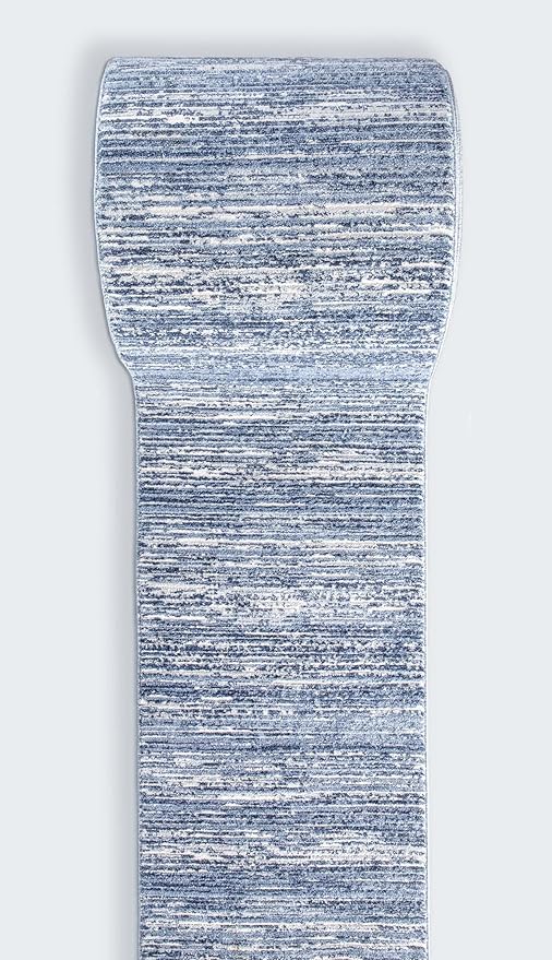 Well Woven Custom Size Hallway & Stair Runner- Harlow Delphi Taupe 27 Inches Wide x 35 Feet Long Runner (27" x 35') Runner Rug - Modern Stripes Pattern, Ultra-Soft, Easy-Clean