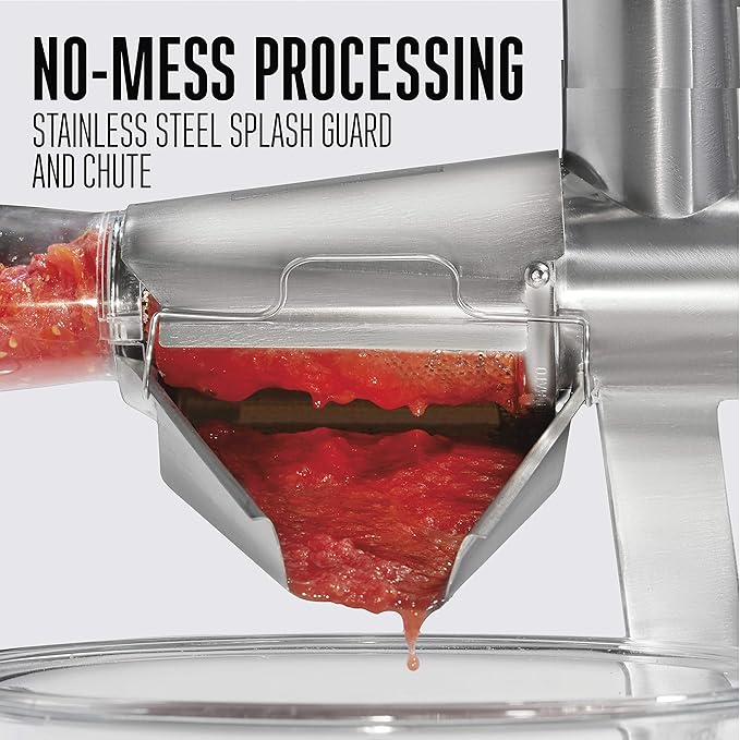 Weston Metal Tomato Strainer, 1 Gallon Hopper, Stainless Steel