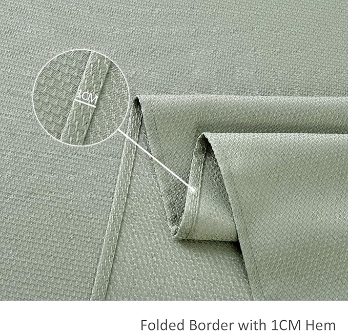 maxmill Textured Rectangle Tablecloth Water Resistant Wrinkle Free Spill-Proof, Soft Jacquard Table Cloth for Banquet Parties Event Holiday Dinner, Indoor and Outdoor Use, 60 x 84 Inch, Sage Green