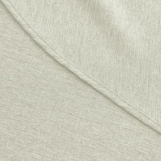 Waterproof Round Tablecloth for Round Dining Table, Decorative Rustic Soft Wipeable Table Cloths Cover Indoor Outdoor Use for Holiday,Wedding, Kitchen (70 Inch,Round (4-6 Seats),Light Grey)