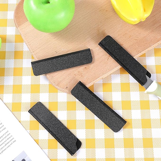 4 Pcs Universal Knife Covers or Sleeves for 3.5'' Paring Fruit Knife, Knifes Edge Guards, Waterproof Abrasion Plastic Knifes Cover for Kitchen Knives