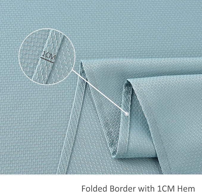 maxmill Textured Rectangular Tablecloth Water Resistance Antiwrinkle Spillproof Soft Jacquard Table Cloth for Dining Room, Buffet Banquet Parties and Holiday Dinners, 60 x 104 Inch, Dusty Blue