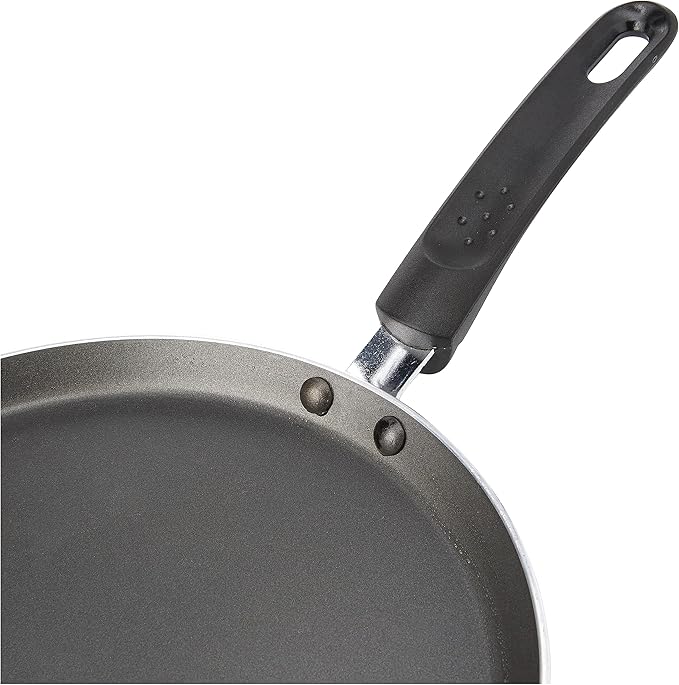KitchenCraft Non Stick Pancake Pan with Printed Recipe, Aluminium, 24 cm