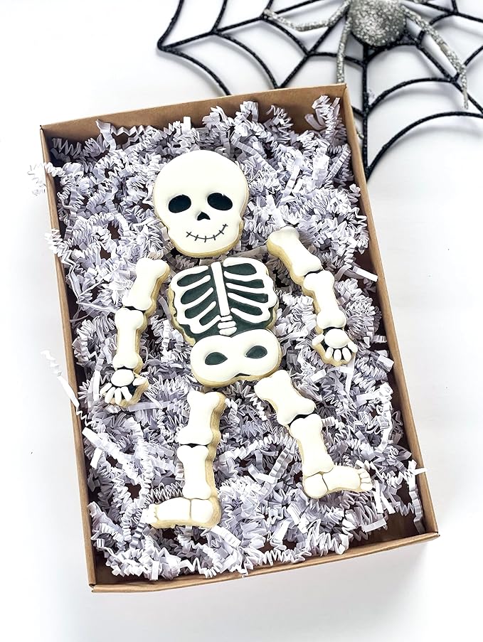 10" Build a Skeleton Cookie Cutter Set - Skeleton Cookie Cutter - Halloween Cookie Cutter - 4 Piece Cookie Cutter Set