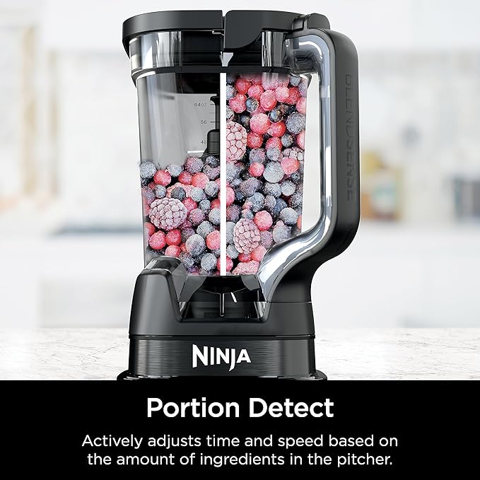 Ninja R-TB401 Detect Kitchen System Power Blender Plus Processor Pro with BlendSense Technology, Black - Certified Refurbished
