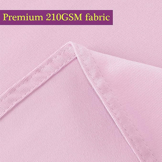 Obstal 210GSM Rectangle Table Cloth - Heavy Duty Water Resistance Microfiber Tablecloth, Decorative Fabric Table Cover for Outdoor and Indoor Use (Pink, 60 x 102 Inch)