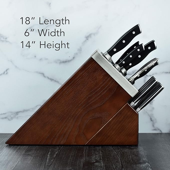 Henckels Forged Accent 20 Piece Self Sharpening Knife Block Set - Black Handles
