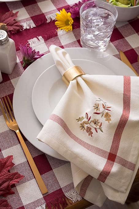 DII Basic Napkin Ring Collection Decorative, Gold, One Size, 6 Count