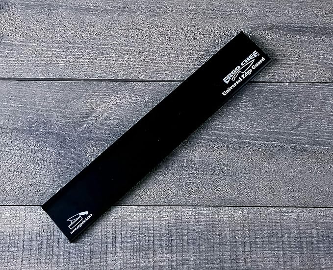 Ergo Chef Universal Knife Blade Edge Guard 10.5 Inch x 1.5 Inch for Knives up to 10” Blades, Durable BPA-Free ABS Plastic, Knife Protector, Black