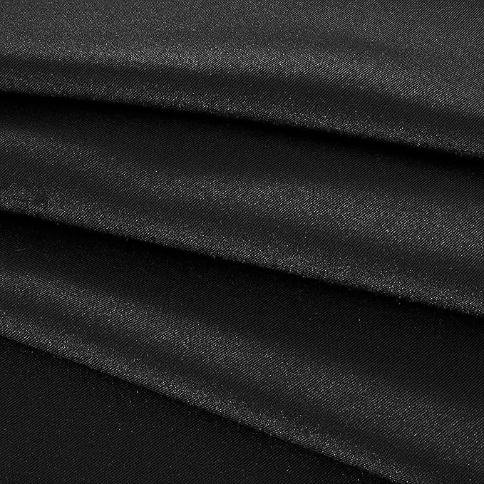 Obstal 210GSM Rectangle Table Cloth - Heavy Duty Water Proof Microfiber Tablecloth, Decorative Fabric Table Cover for Outdoor and Indoor Use (Black,54 x 78 Inch)