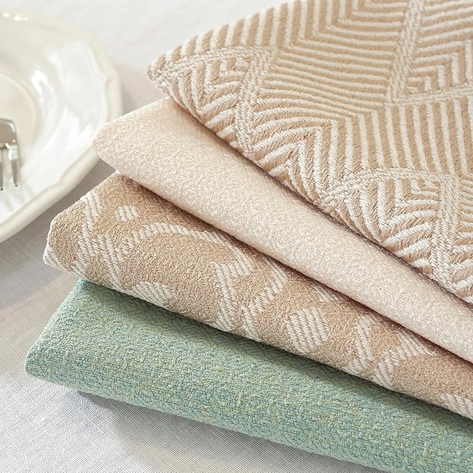Cloth Napkins Set of 6 Reusable,UWWGKK 17x17 Inch Napkins Cloth Washable for Dinner, Restaurant,Wedding,Hotel