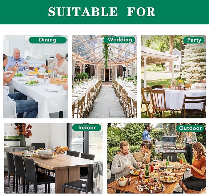 Biscaynebay Textured Fabric Christmas Tablecloths 70x108 Inches Rectangular, Red Water Resistant Table Cloths for Dining, Kitchen, Wedding and Parties, Machine Washable